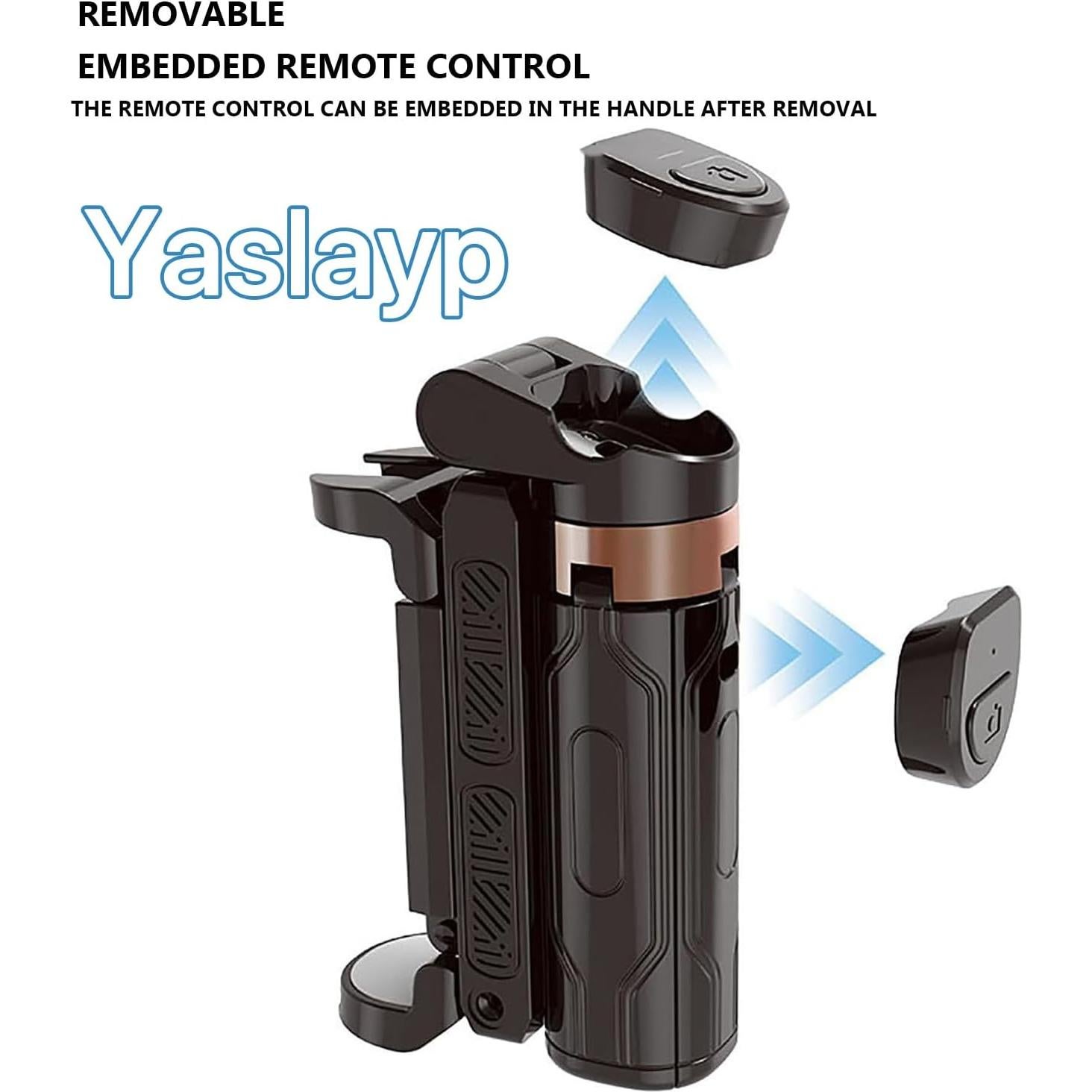 Soporte para Selfies Portátil Yaslayp JJ02 con Control Remoto
