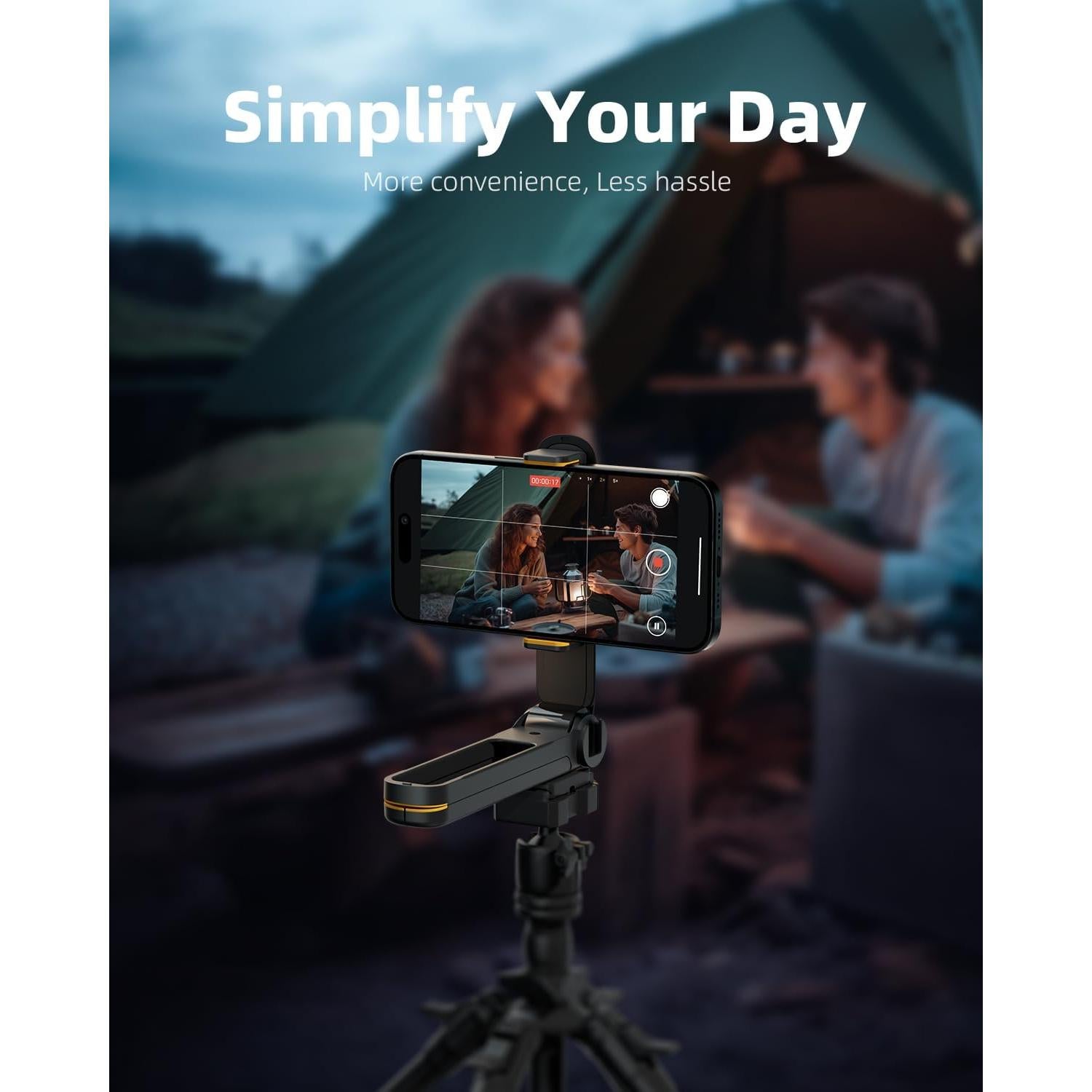 Trípode para Teléfono TODI TIUS-H1 Plegable 360° Negro