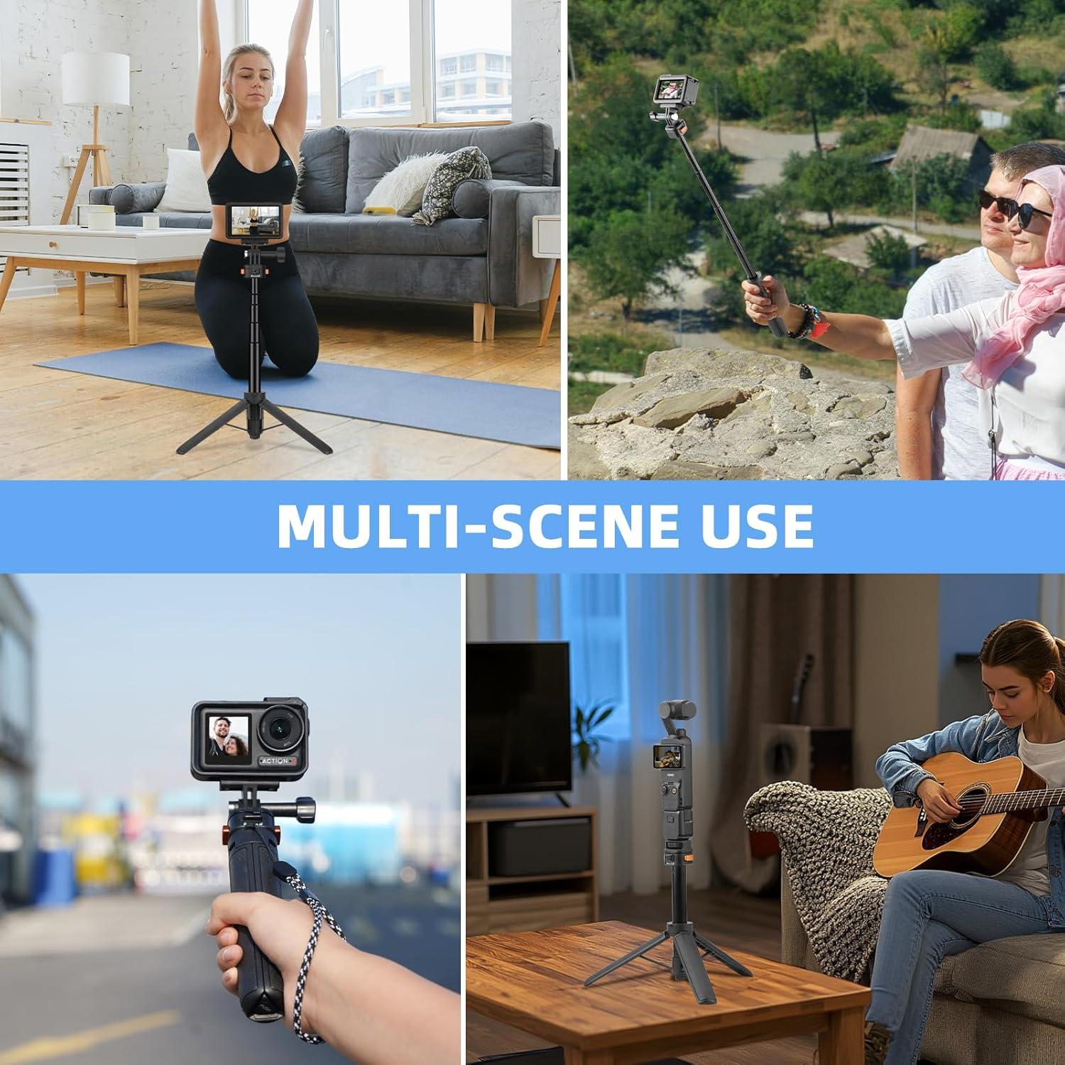 Trípode Mini Extensible BRDRC para Cámara de Acción DJI Pocket 3