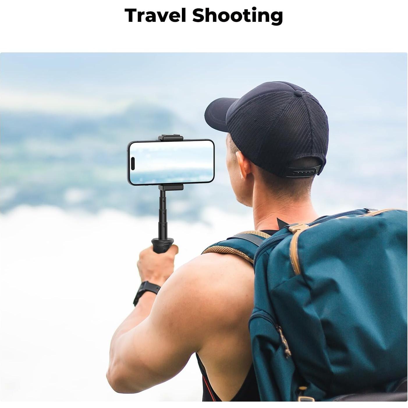 K&F Concept Trípode Mini Selfie Negro 2kg 34cm Ajustable