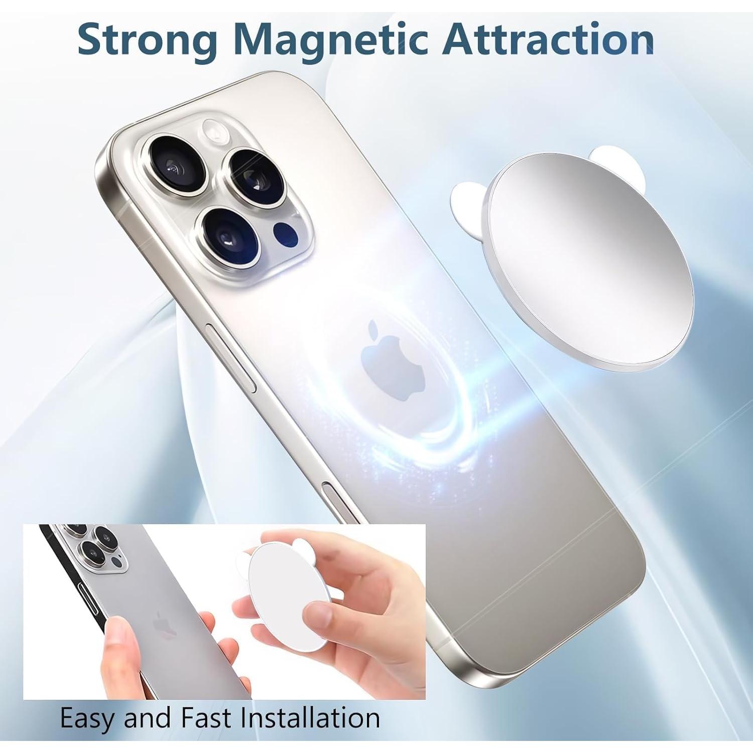 Espejo Convexo Magnético para Selfie QxbBox - Compatible iPhone