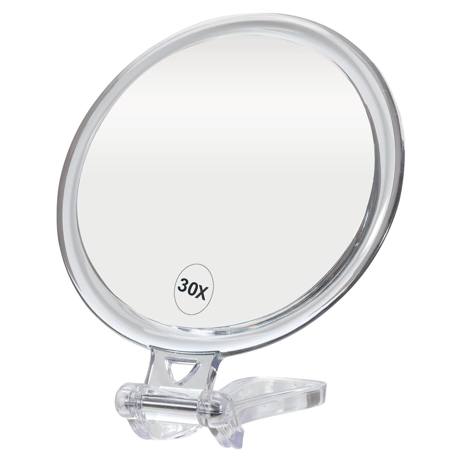 Espejo de Mano Aumentador ForPro 30X Doble Cara Plegable