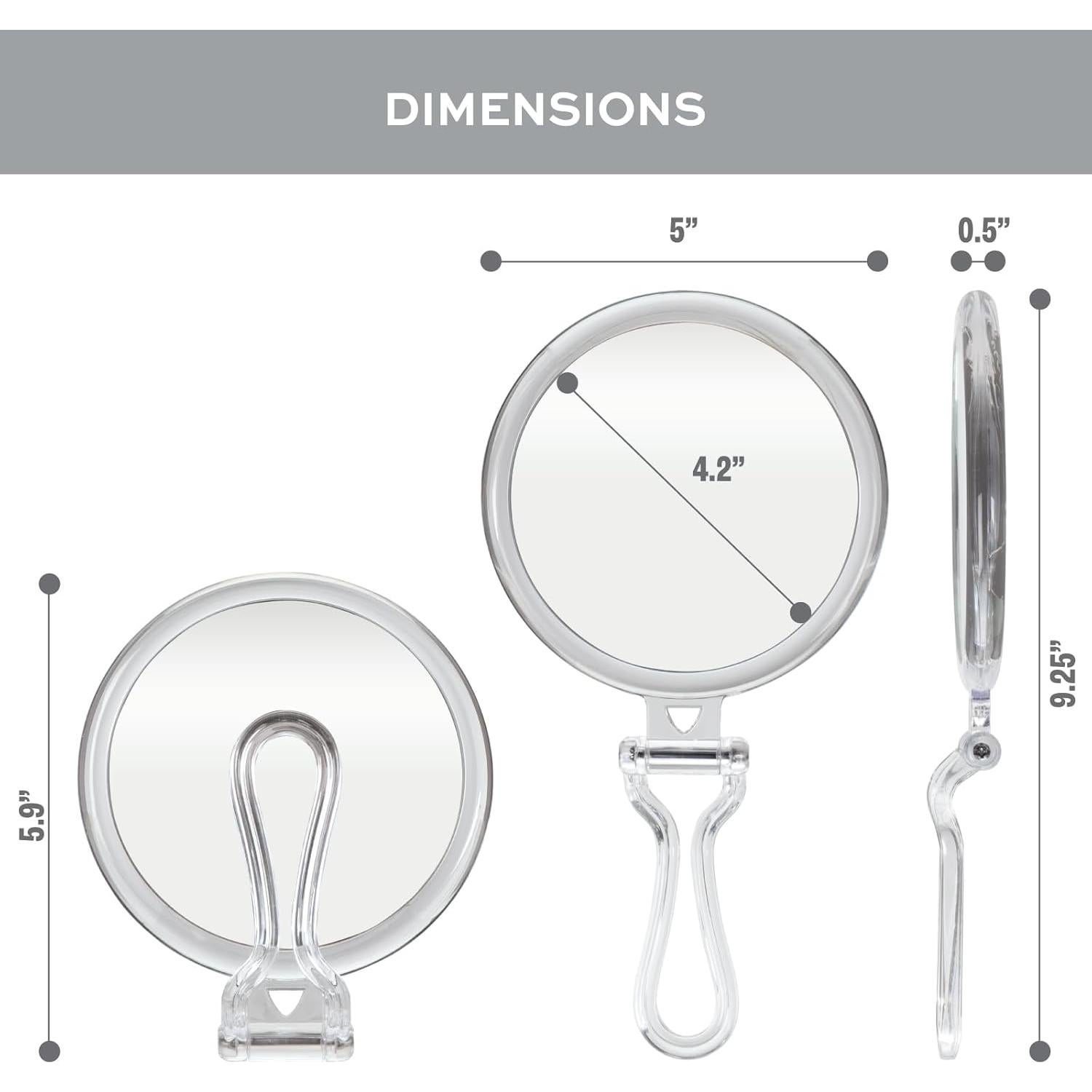 Espejo de Mano Aumentador ForPro 30X Doble Cara Plegable