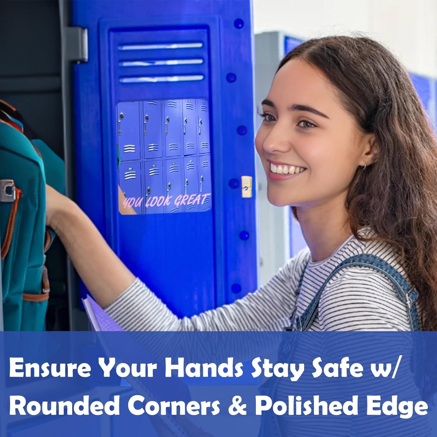 Espejo Magnético AZEZO 17.78x15.24cm Sin Marco para Taquillas