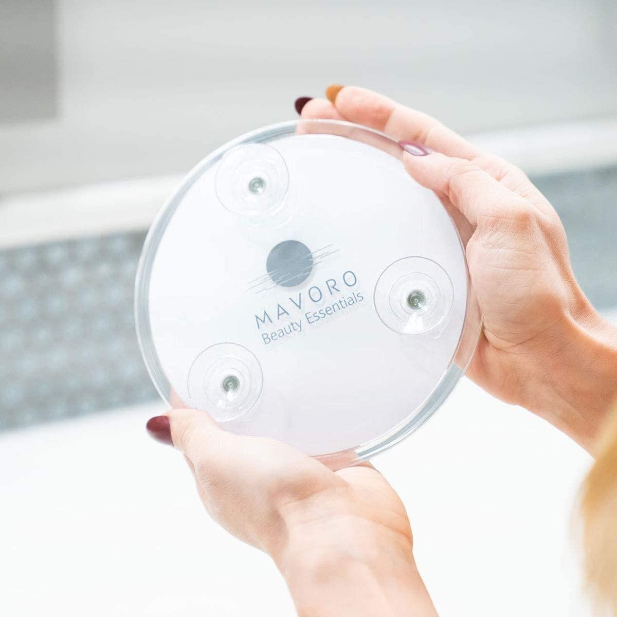 Espejo de Aumento Mavoro 15X con Ventosas - Portátil 15.24 cm