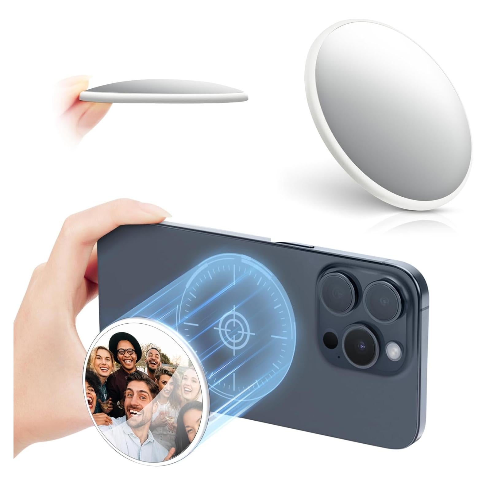 Espejo Selfie Magnético Kiorafoto 2.2" Convexo para iPhone