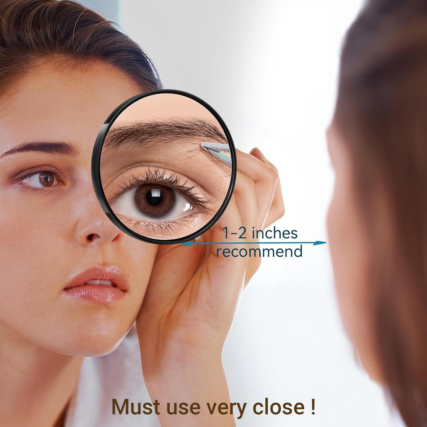 Kit Espejo Aumento 30X TsMADDTs con Pinzas y Ventosas