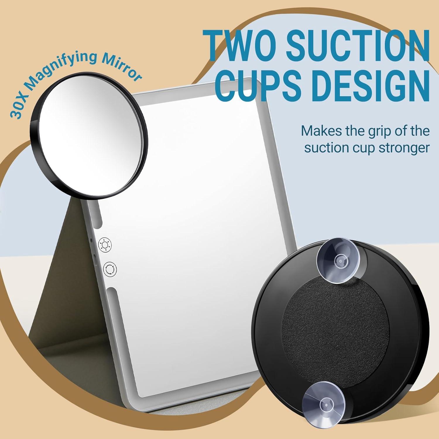 Kit Espejo Aumento 30X TsMADDTs con Pinzas y Ventosas