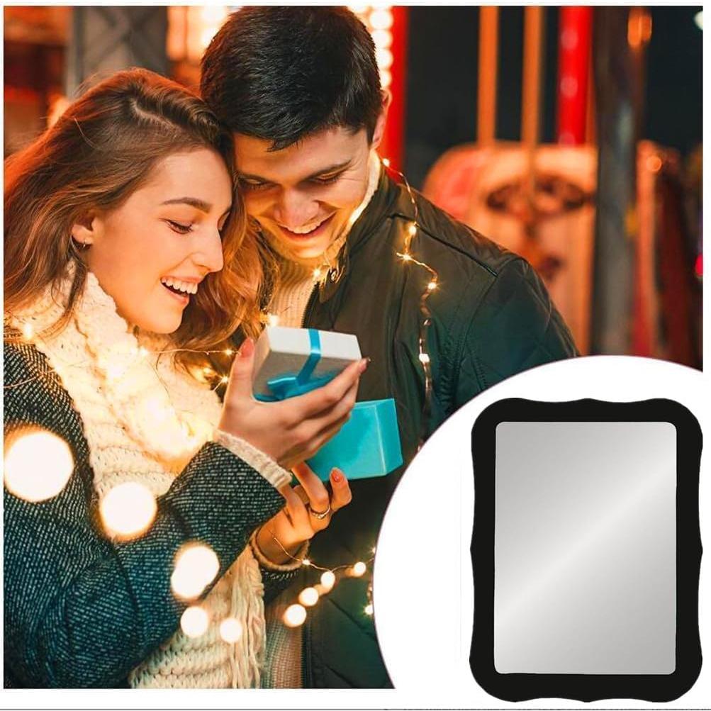 Espejo Magnético MIHAGUTY 12.7x17.8 cm Vidrio Real Negro