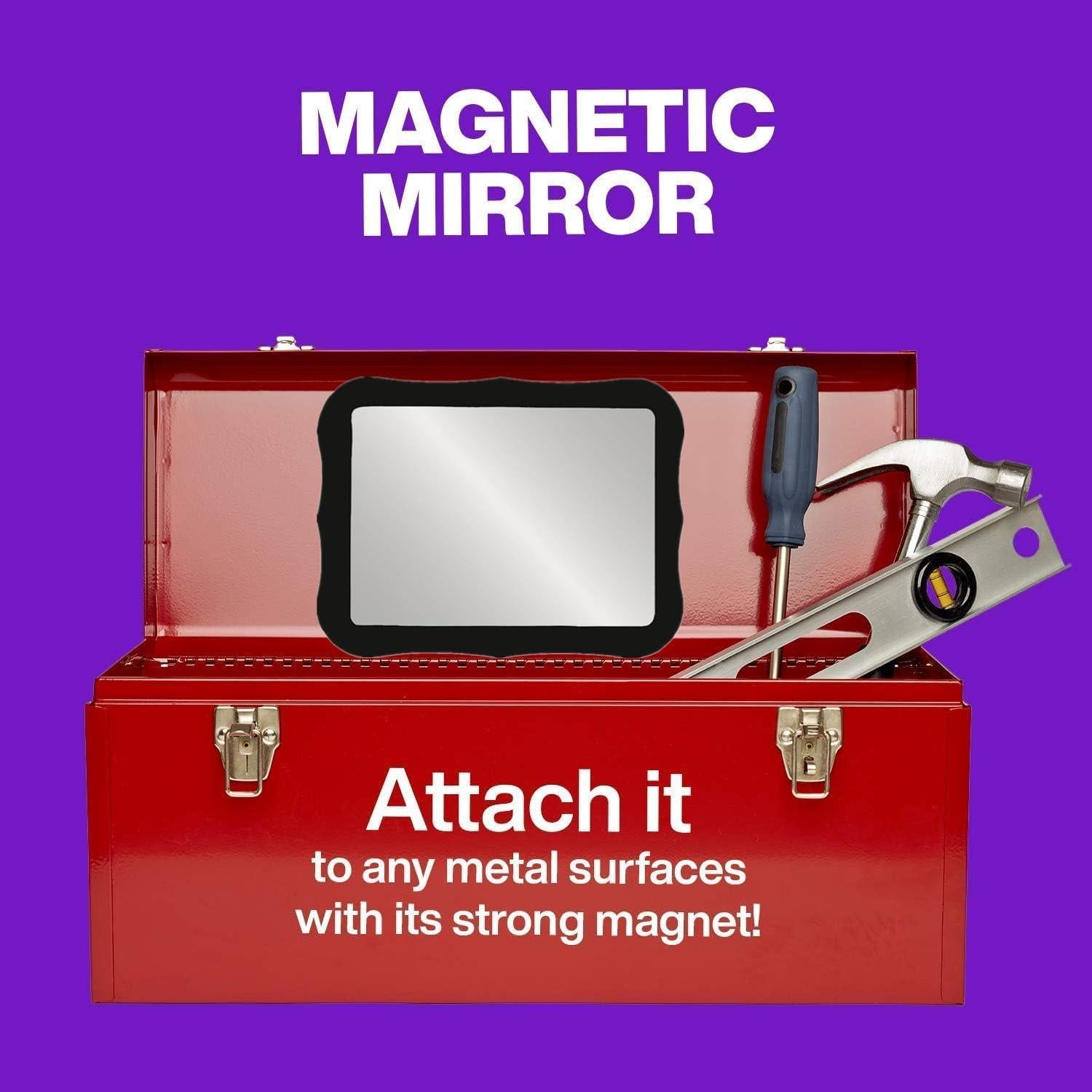 Espejo Magnético MIHAGUTY 12.7x17.8 cm Vidrio Real Negro