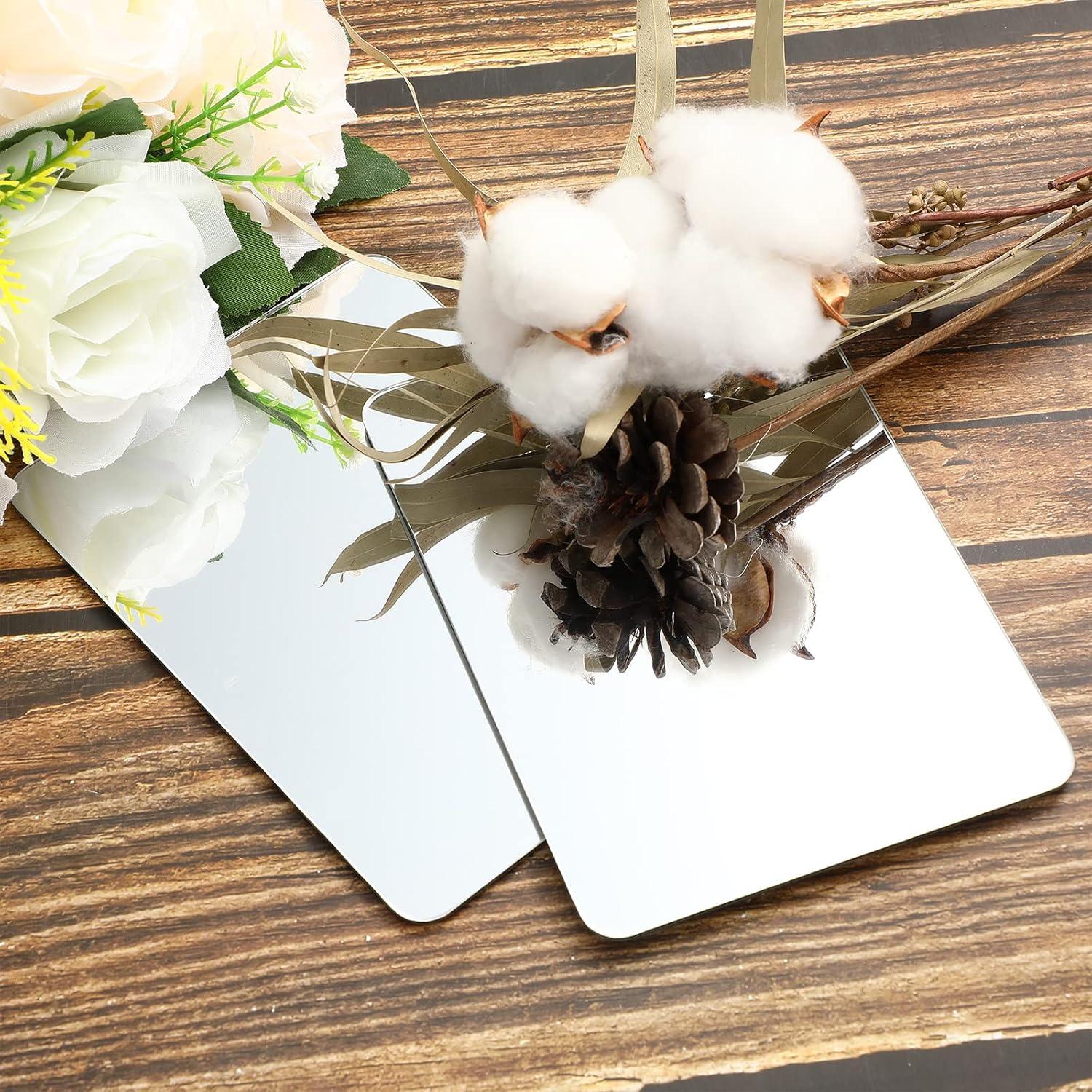 Espejo Magnético Blulu 2 Pcs Vidrio Rectangular 10x15 cm