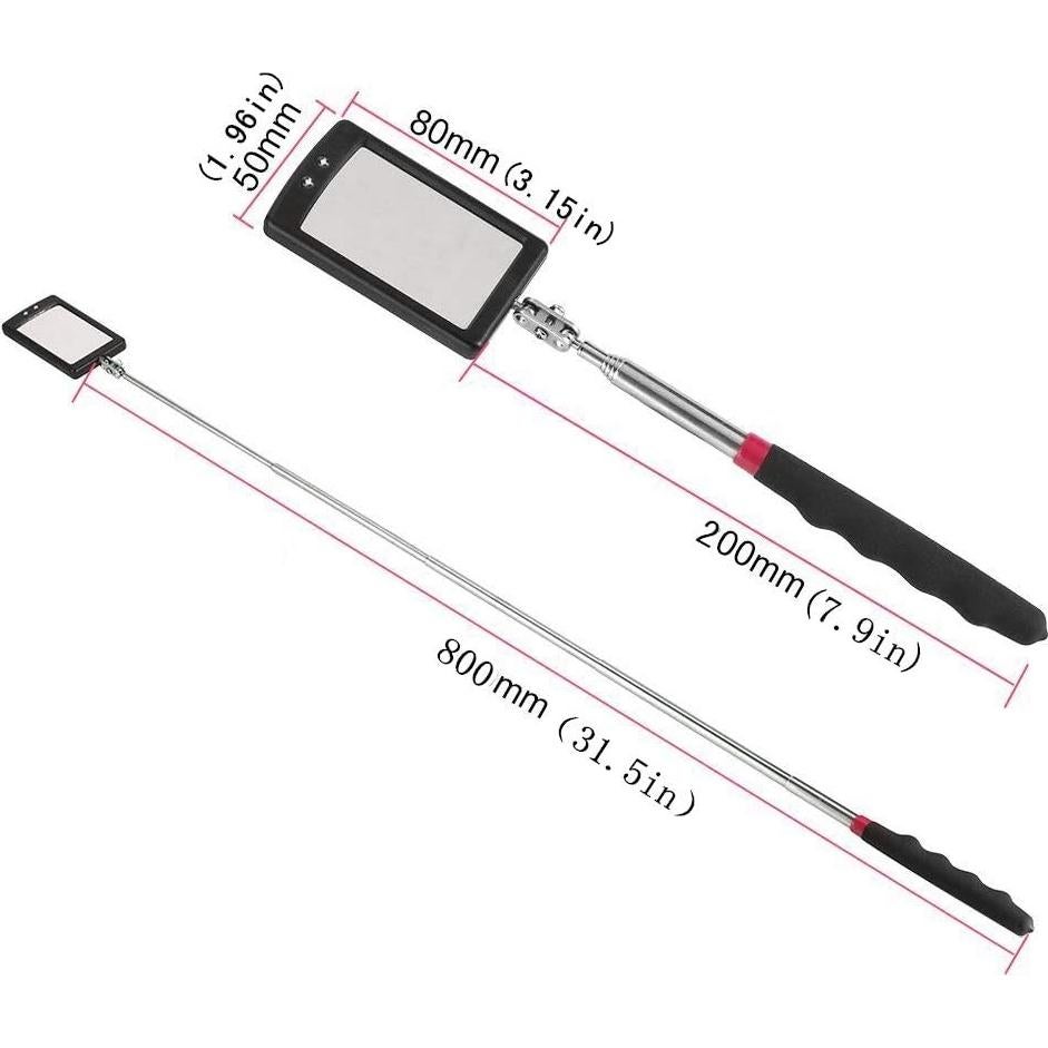 Espejo de Inspección Telescópico Enbar con Luz LED 34"