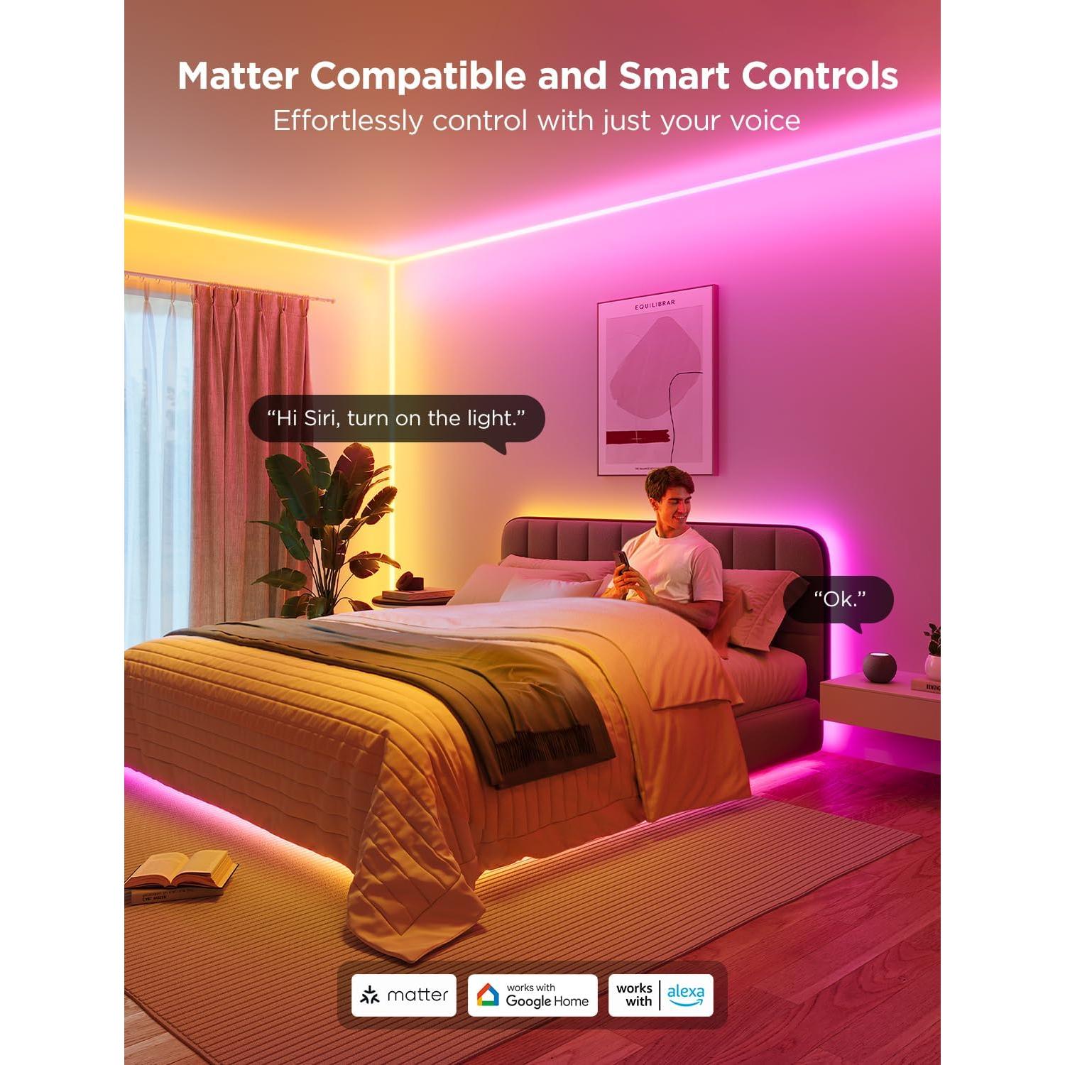 Luces de Cuerda LED Govee 5m RGBIC con Control por Voz