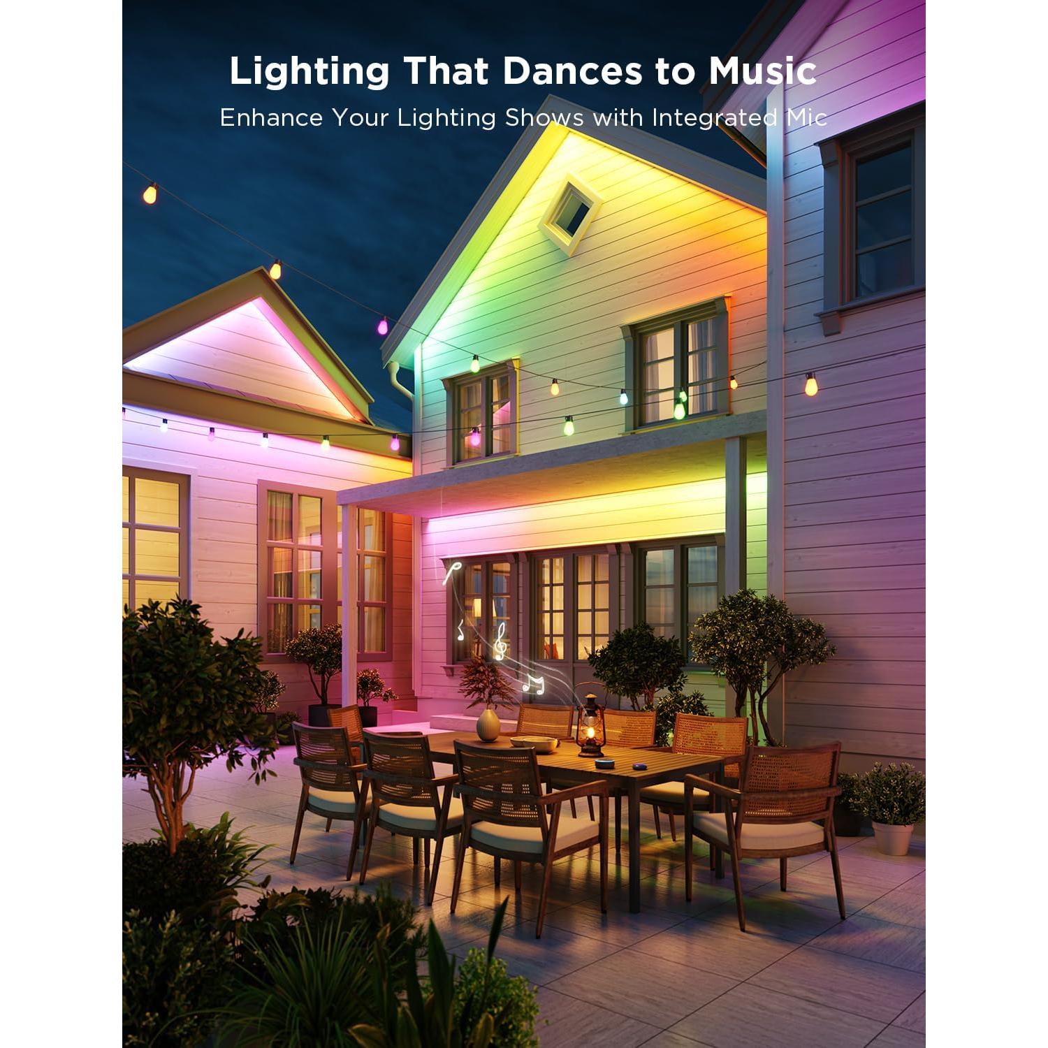 Luces LED de tira exterior Govee 30m RGBIC impermeables