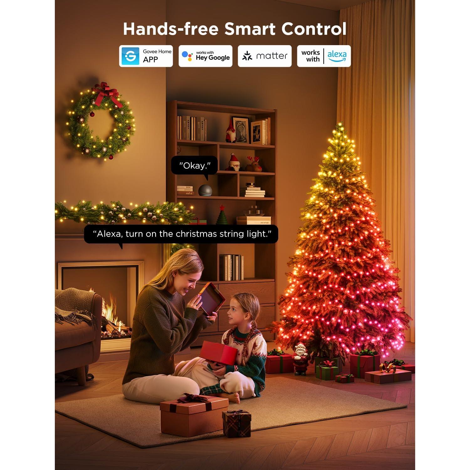 Luces de Navidad Govee 30.18m LED RGBWIC 300 LEDs Control APP