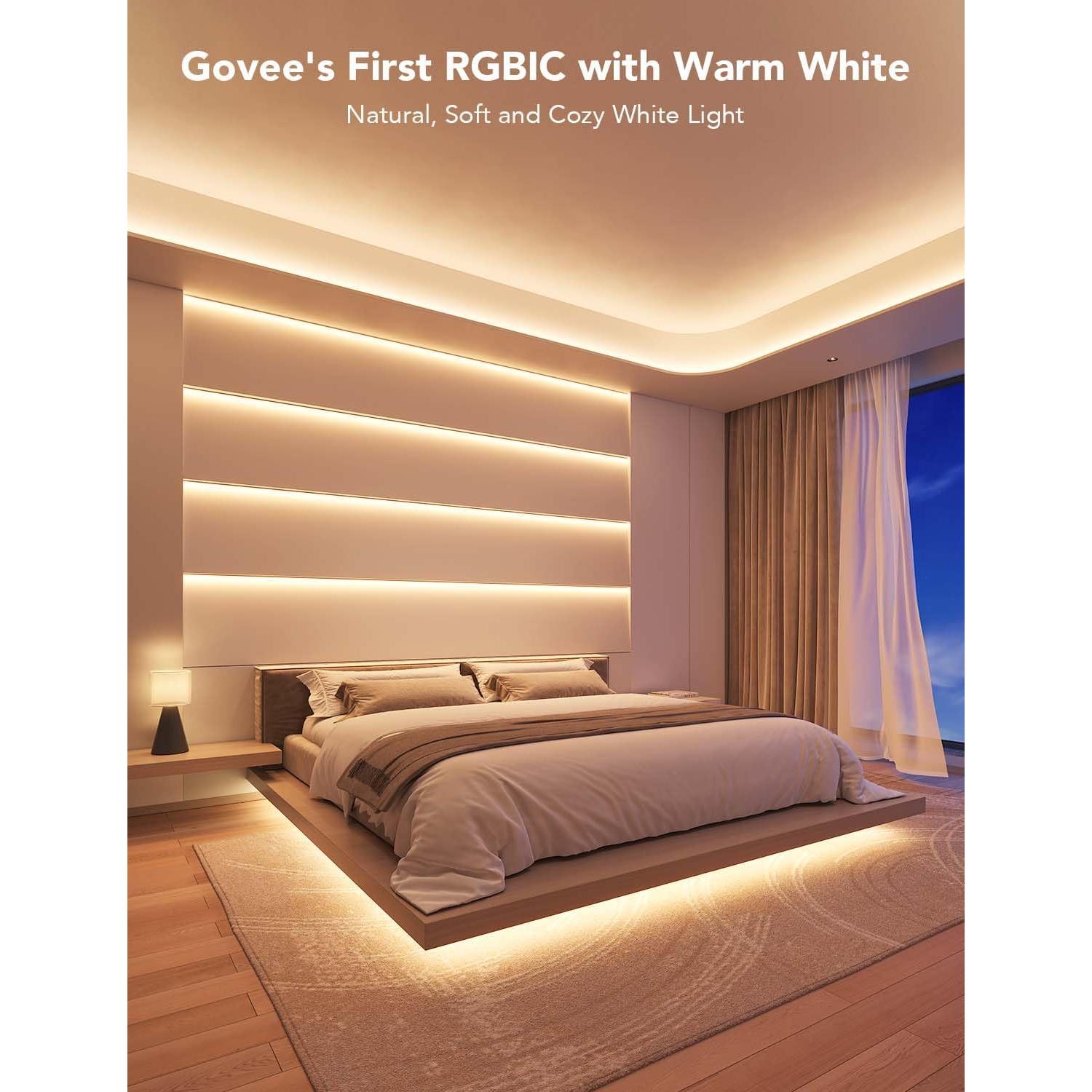 Govee Tira LED RGBIC 20m con Blanco Cálido y Control App