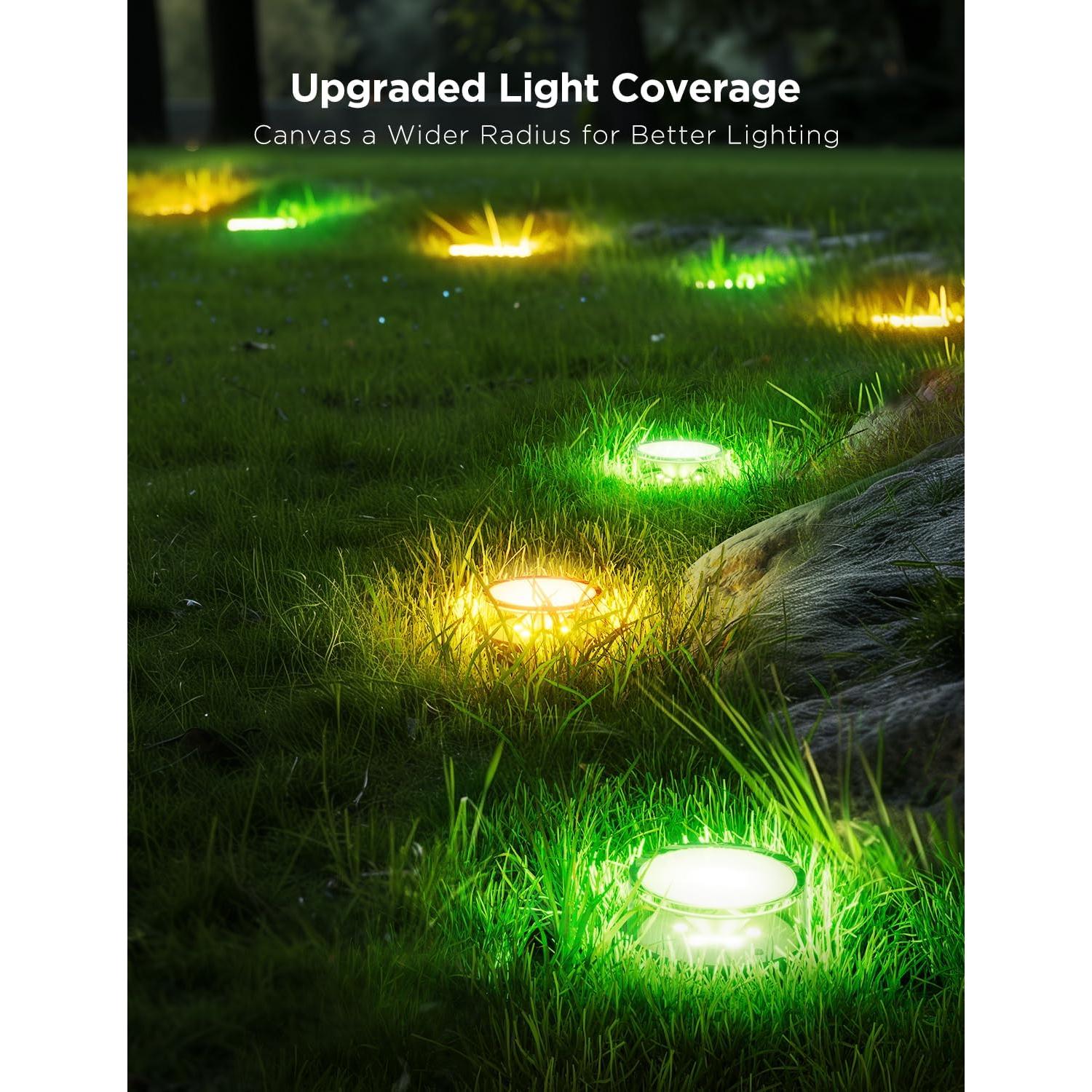 Luces de Suelo Exteriores Govee 15 Unidades 50 pies RGBIC IP67