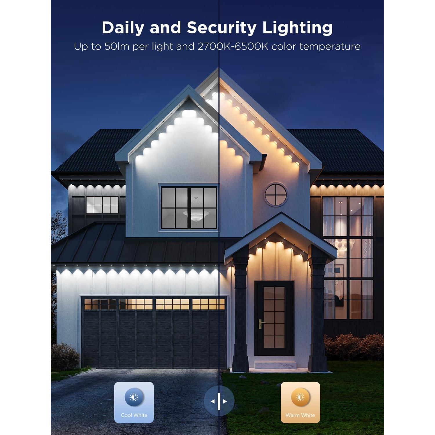 Luces Permanentes Govee Pro 200ft RGBIC IP67 para Exterior