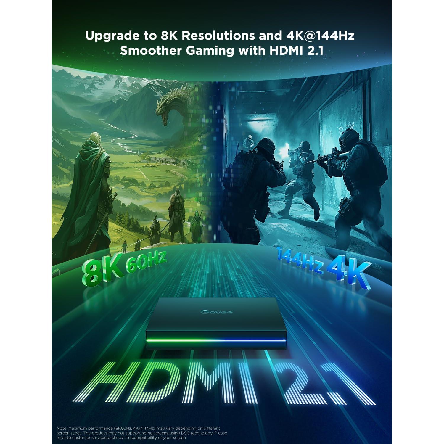 Govee Caja de Sincronización HDMI 2.1 AI con Luz LED 5m