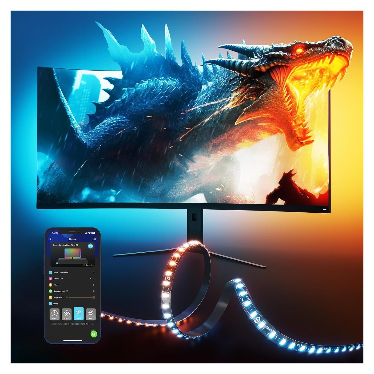 Govee Luz de Juego H6609 RGBIC para Monitores 27-34"