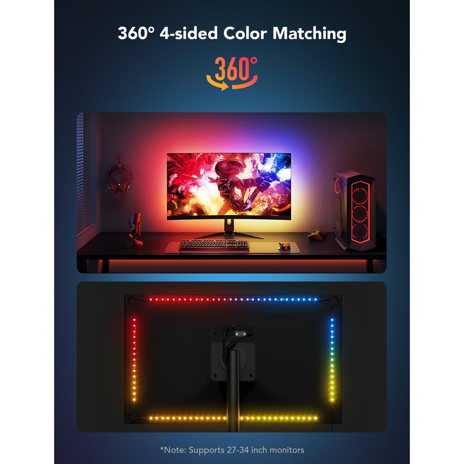 Govee Luz de Juego H6609 RGBIC para Monitores 27-34"