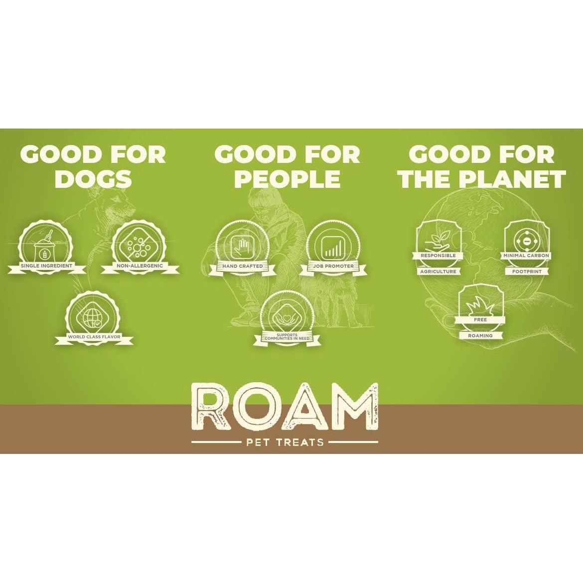 Huesos de Avestruz ROAM para Perros Medianos y Grandes - 2 Unidades