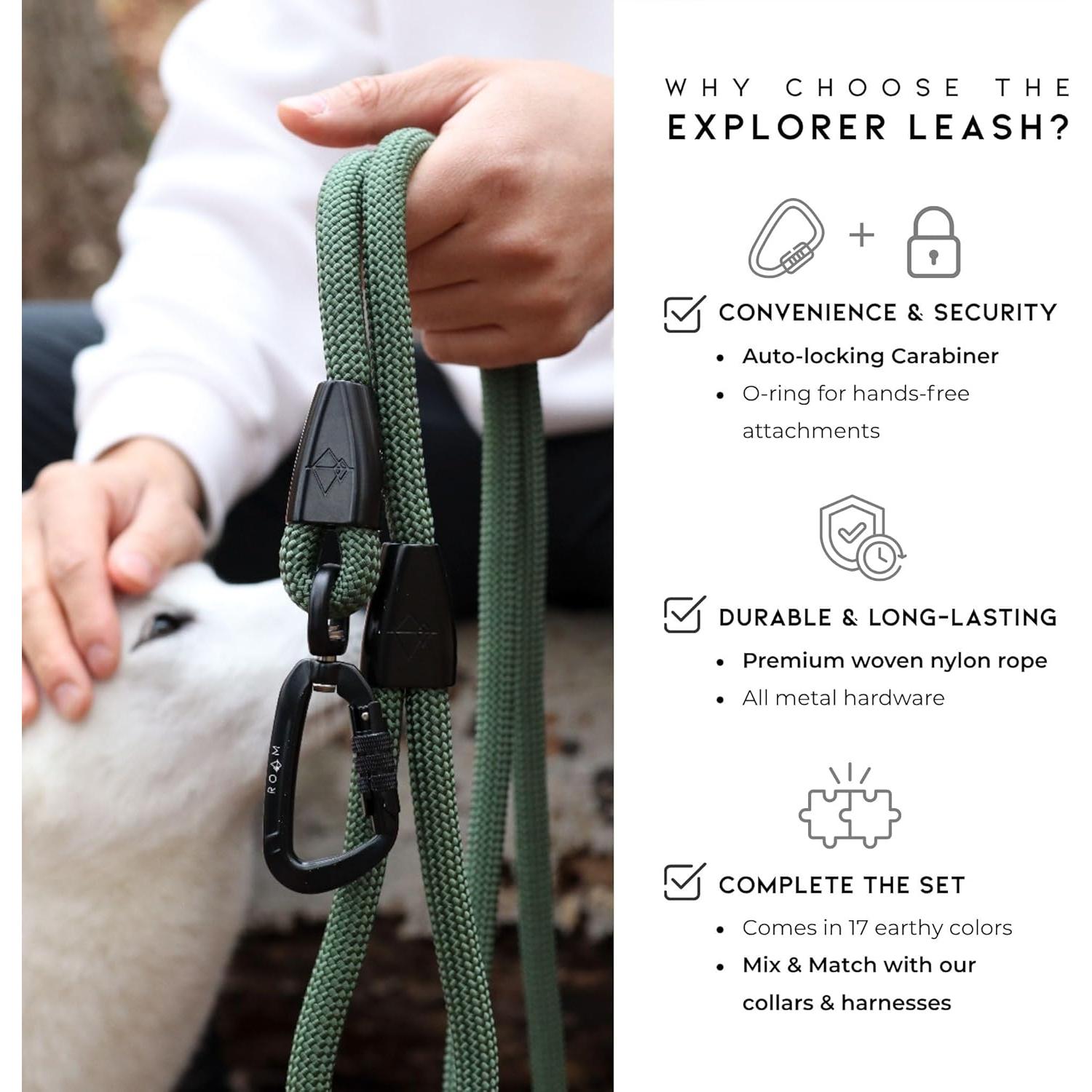 Correa de Escalada MADE TO ROAM 1.83m Oregon Haze con Mosquetón