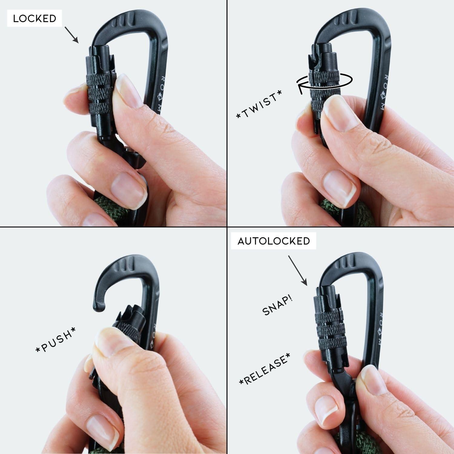 Correa de Escalada MADE TO ROAM 1.83m Oregon Haze con Mosquetón