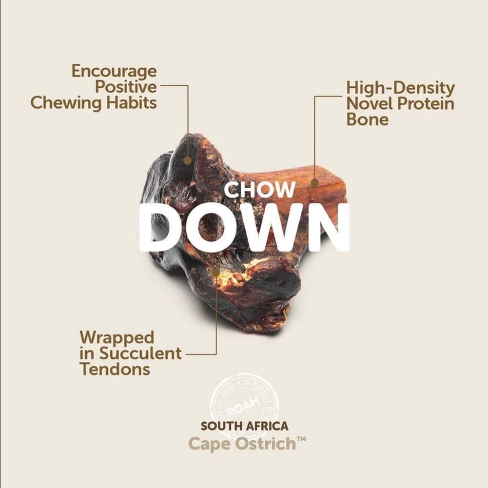 Golosinas para Perros ROAM Gran Gnaw-Kle Avestruz 3 Unidades