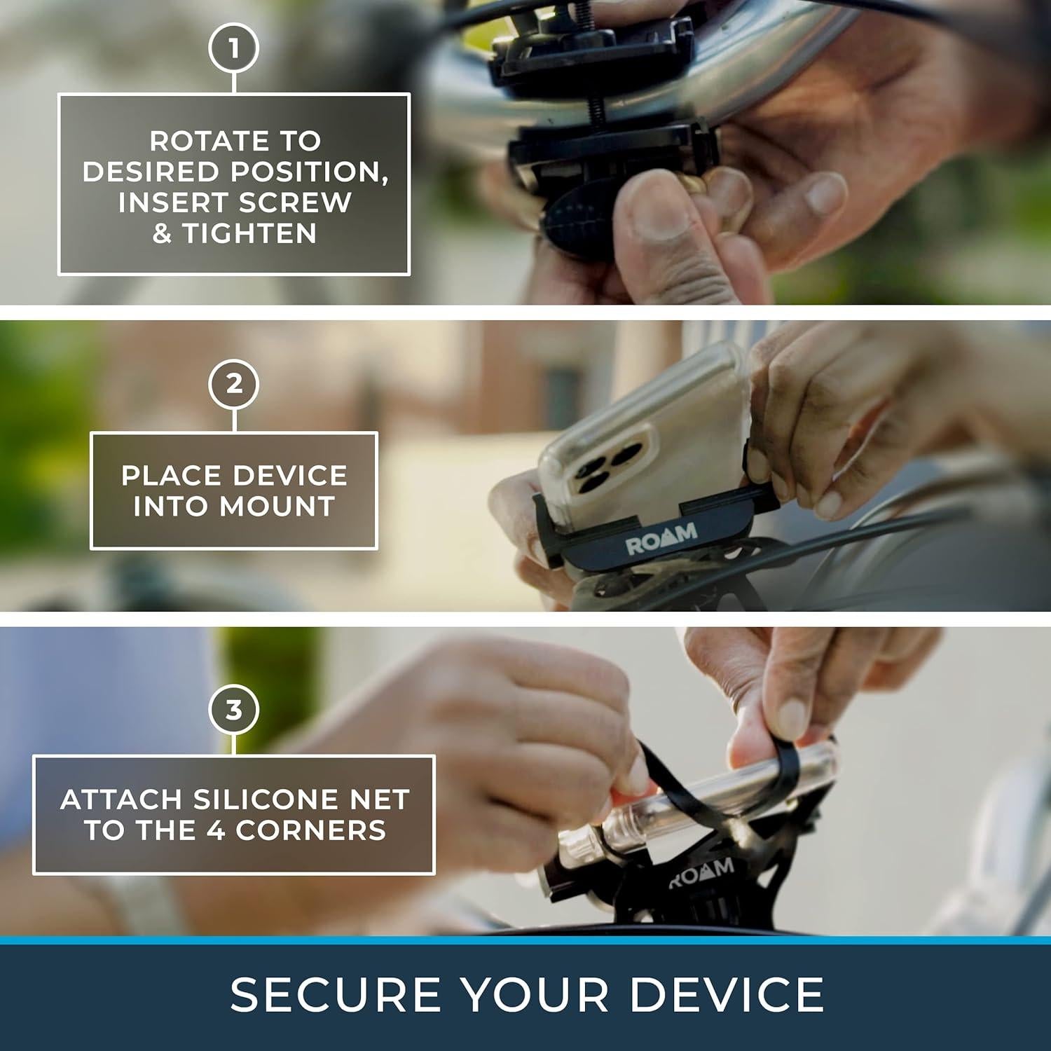 Soporte Universal para Teléfono Roam - Ajustable 9.14 cm - 360°