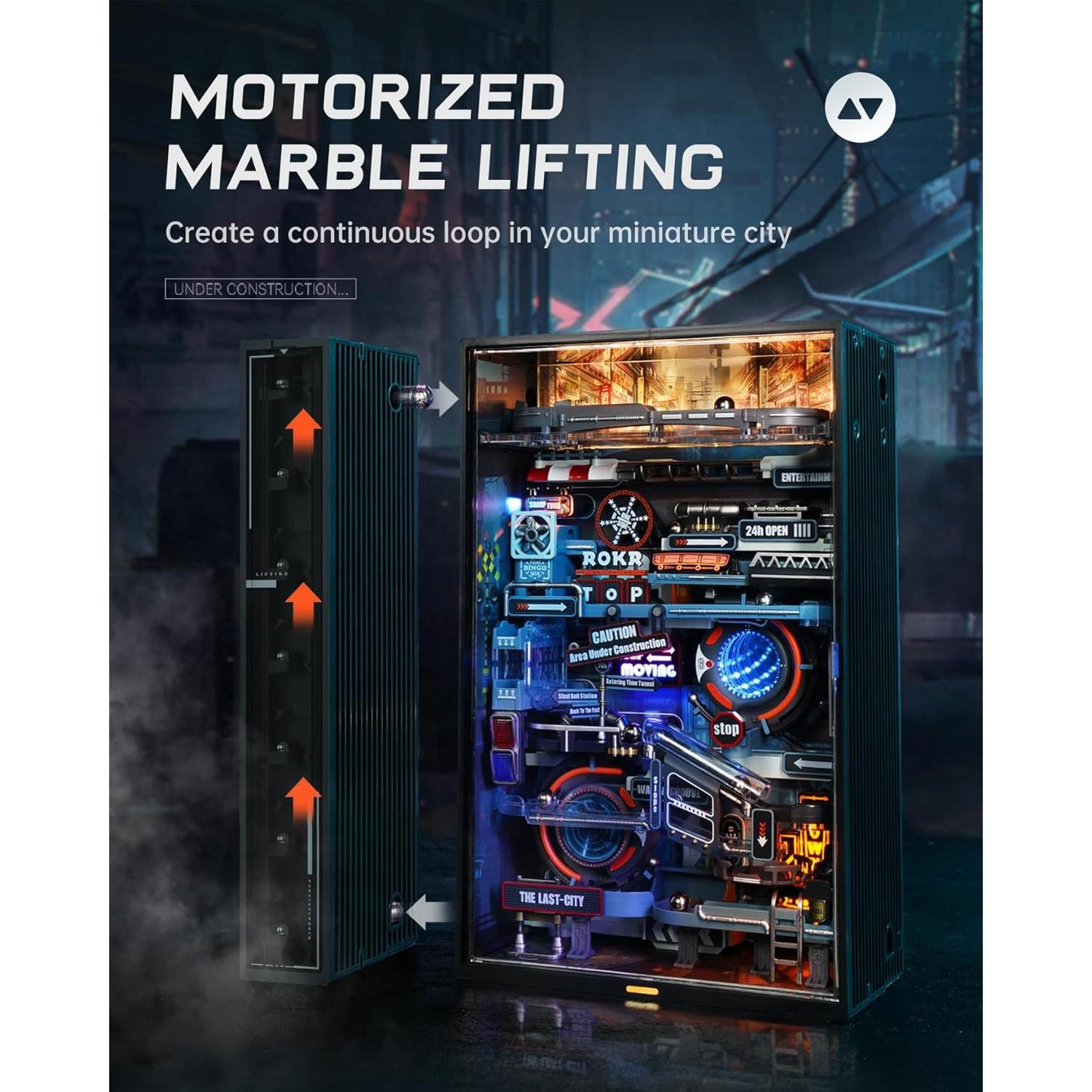 ROKR Kit de Construcción de Pista de Canicas JP-MR 1.42 kg