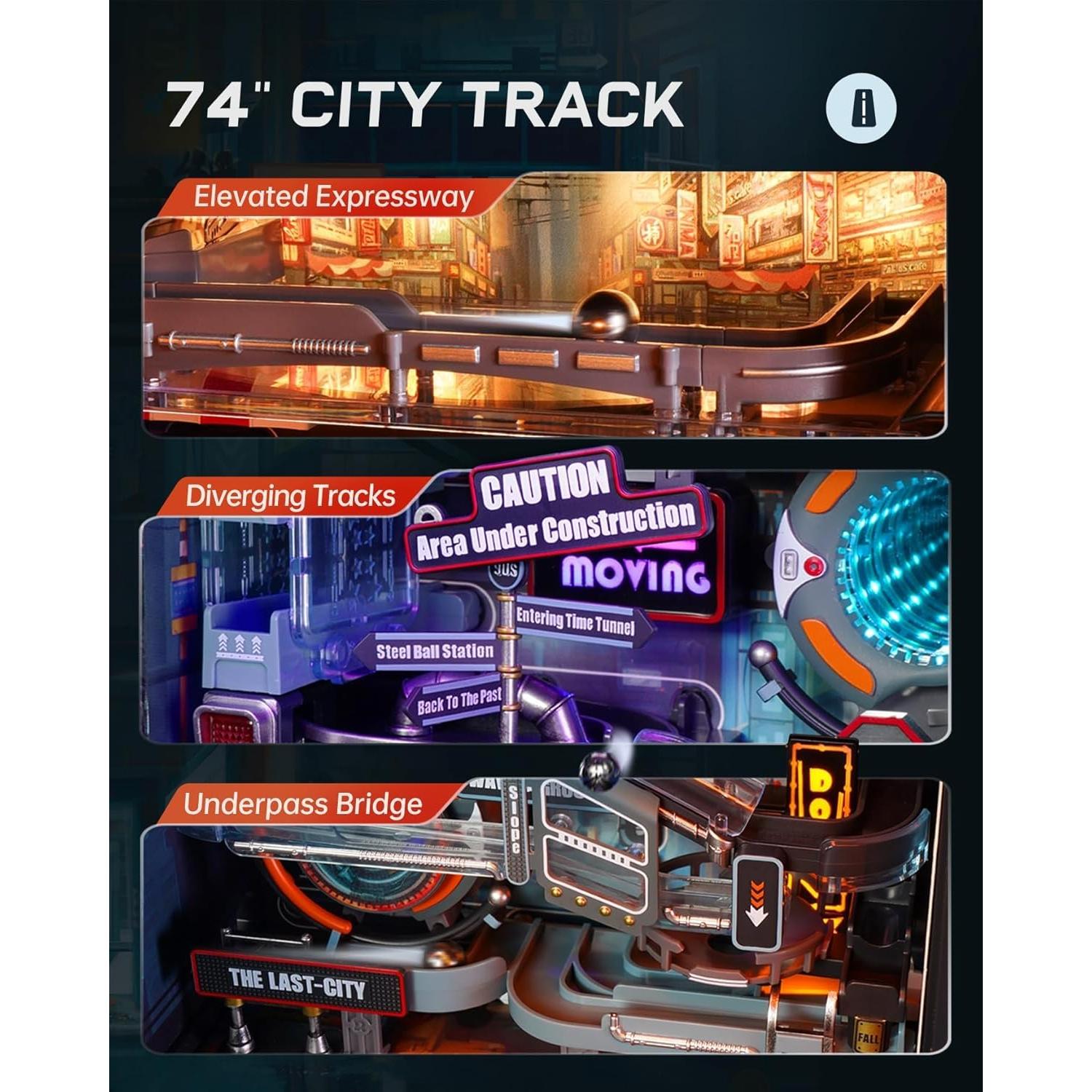 ROKR Kit de Construcción de Pista de Canicas JP-MR 1.42 kg