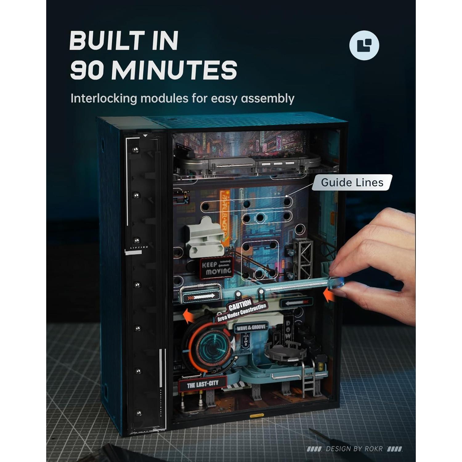 ROKR Kit de Construcción de Pista de Canicas JP-MR 1.42 kg