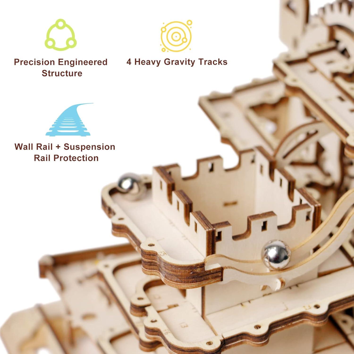 Rompecabezas 3D de Madera ROKR - Fortaleza DIY para Adultos y Niños