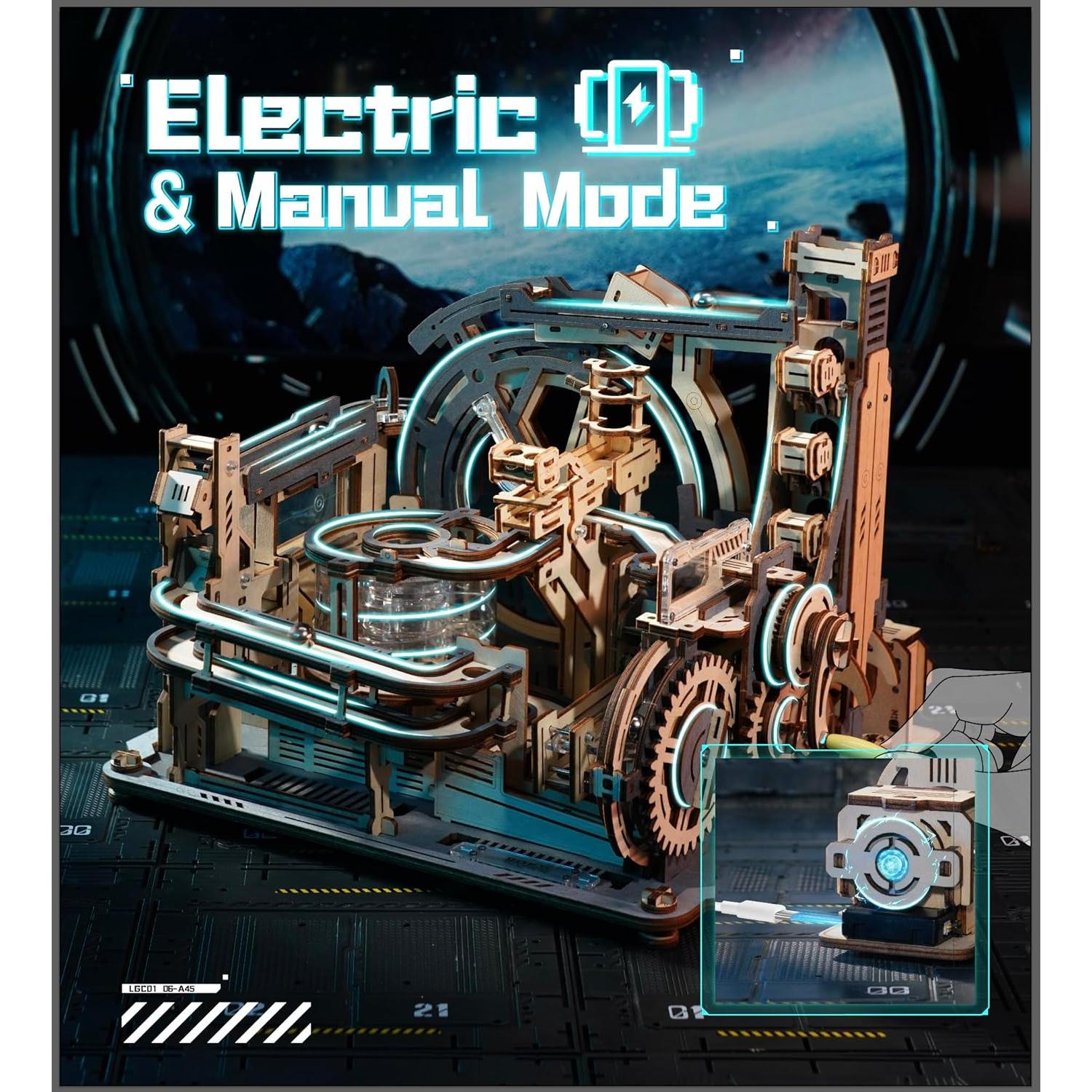 Rompecabezas 3D Motorizado ROBOTIME Puerto Espacial LGC01