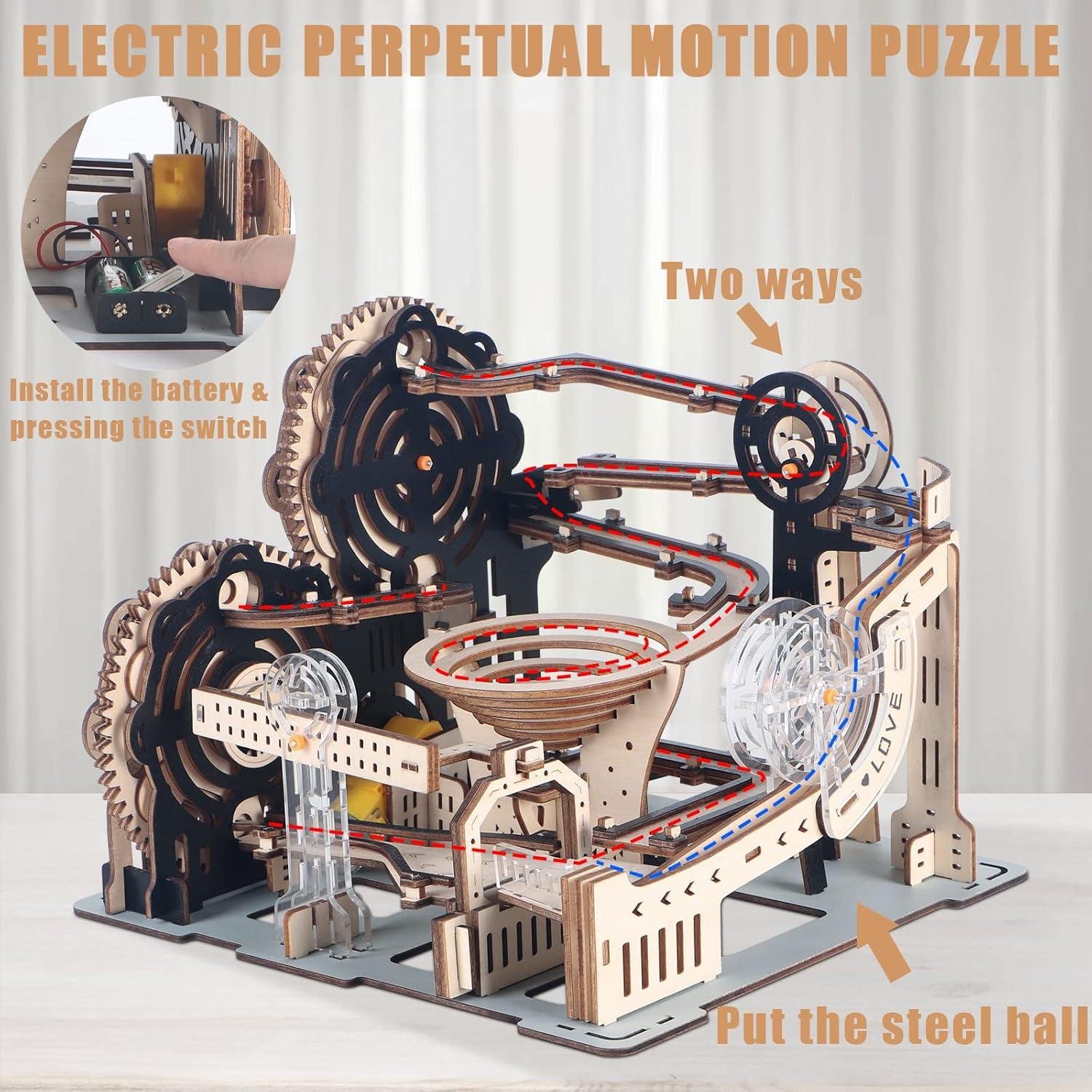 Rompecabezas 3D de Madera LOKEISNA Carrera de Canicas 0.93 kg