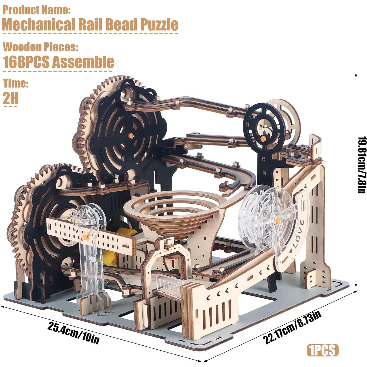 Rompecabezas 3D de Madera LOKEISNA Carrera de Canicas 0.93 kg