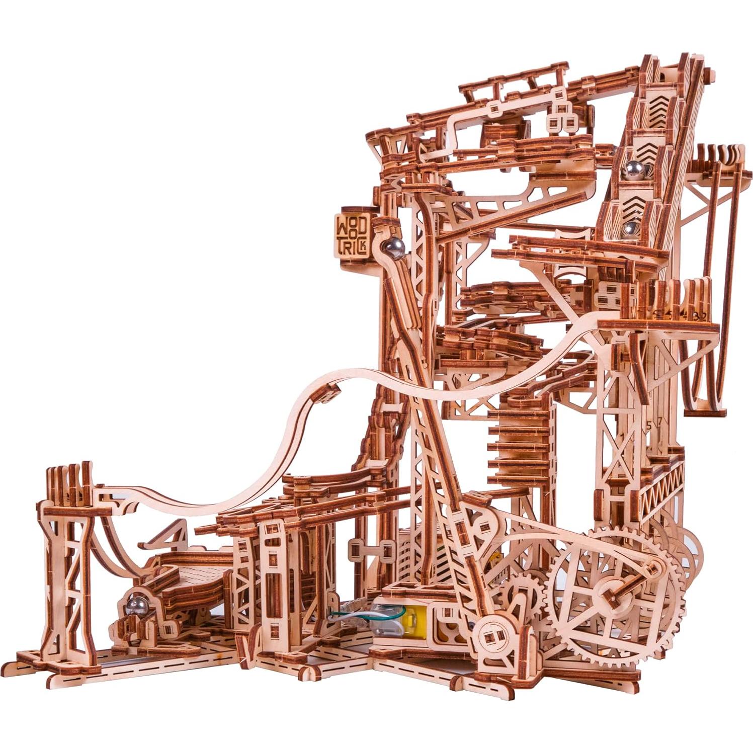 Wood Trick Carrera de Canicas en Espiral 3D - Rompecabezas de Madera