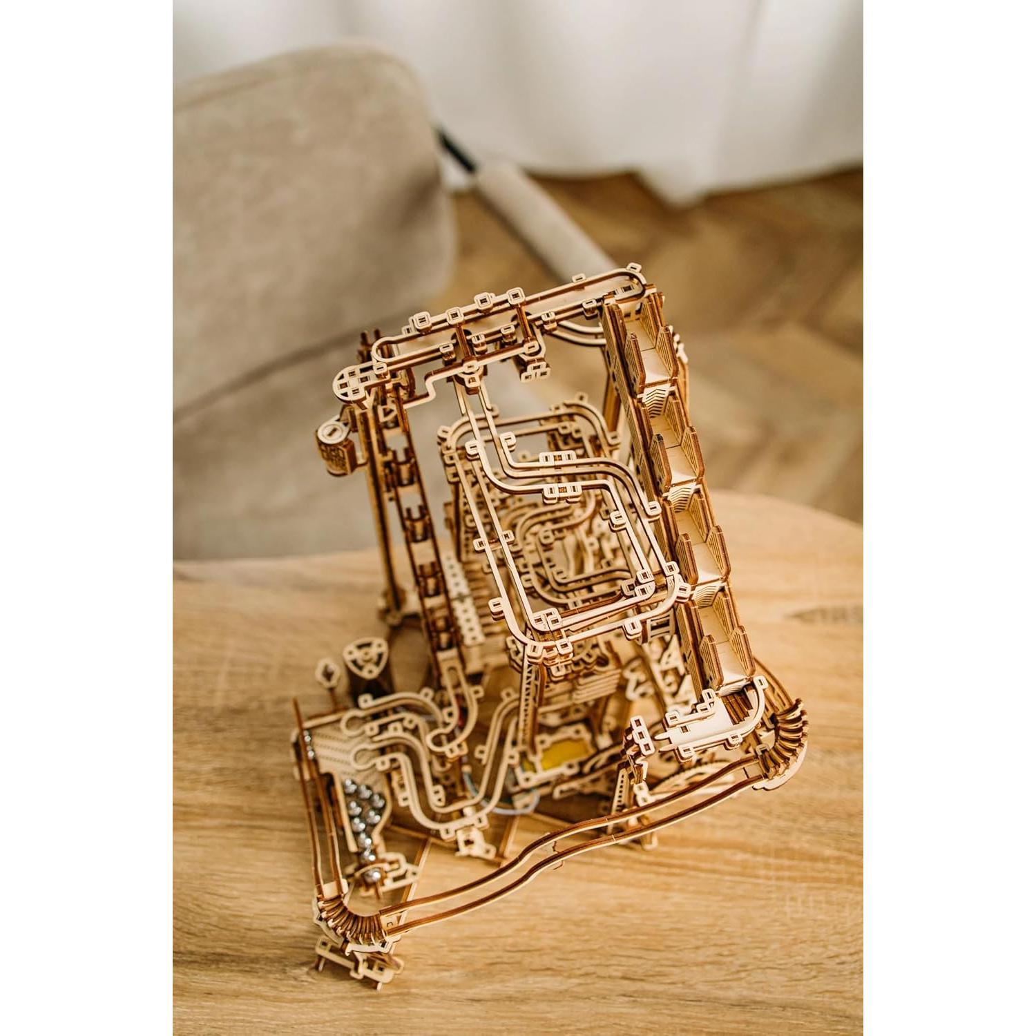 Wood Trick Carrera de Canicas en Espiral 3D - Rompecabezas de Madera