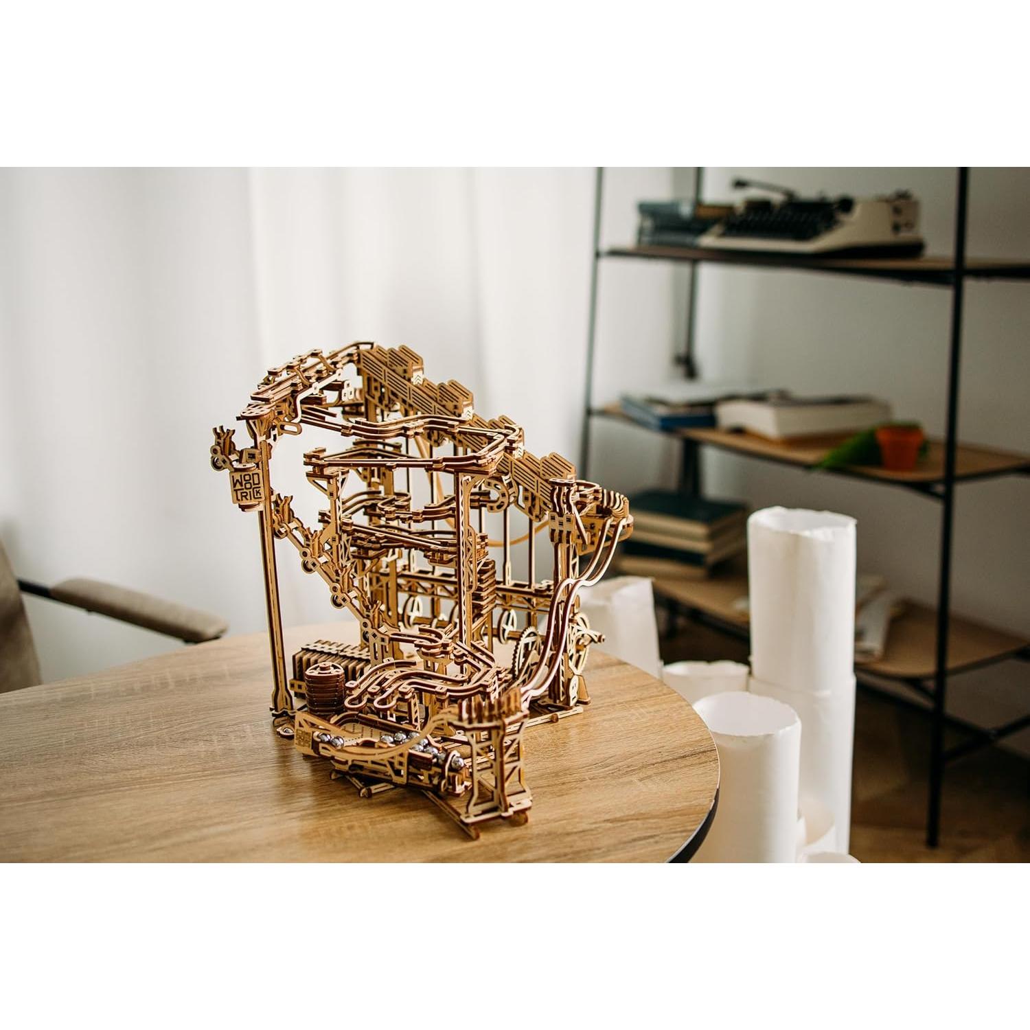 Wood Trick Carrera de Canicas en Espiral 3D - Rompecabezas de Madera