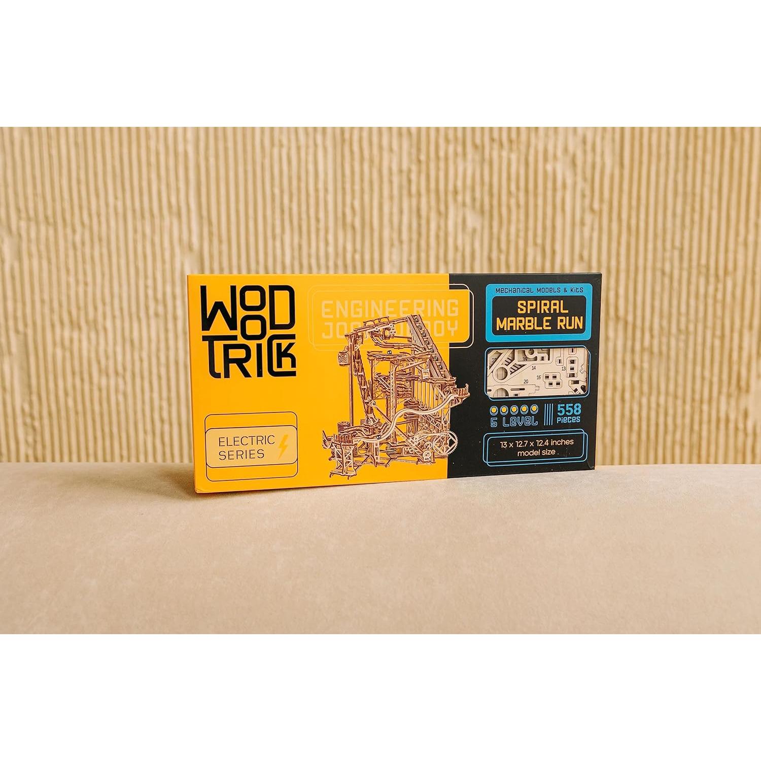 Wood Trick Carrera de Canicas en Espiral 3D - Rompecabezas de Madera