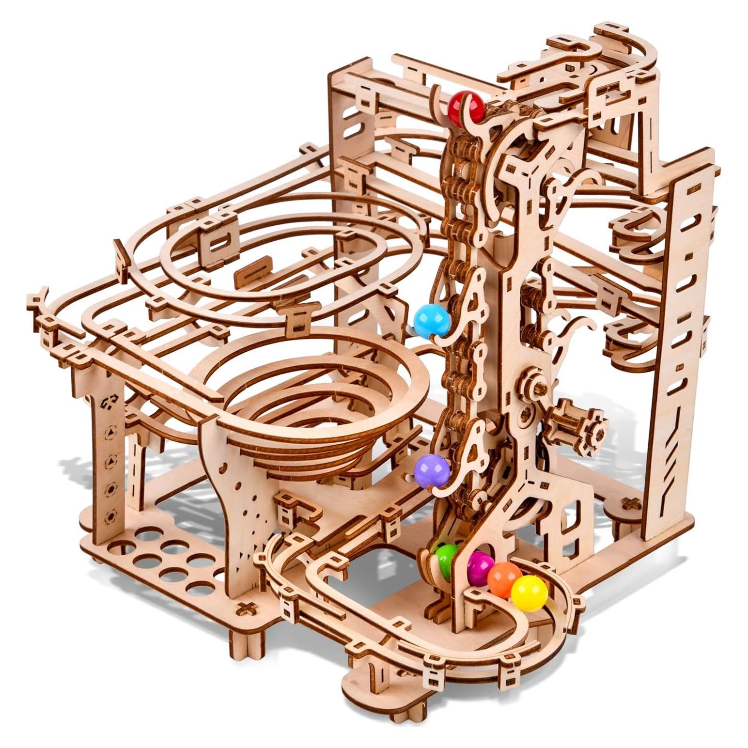 Kit de Rompecabezas Mecánico de Carrera de Canicas Varbertos