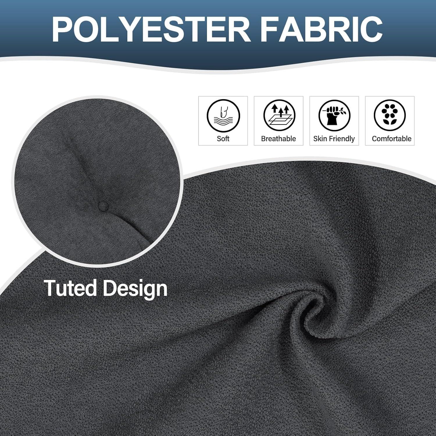 Almohada Lumbar TANYOO Gris Oscuro Soporte Espalda 59x39cm