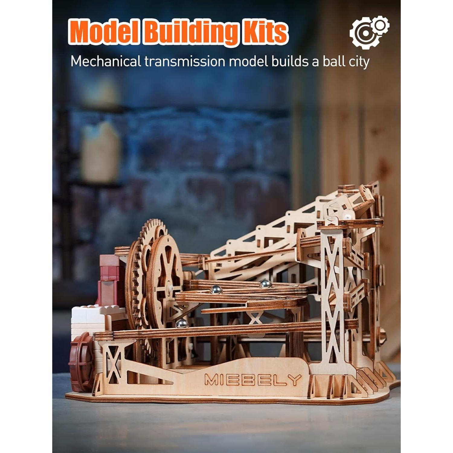 Rompecabezas 3D Miebely de Madera - Carrera de Canicas 235 Piezas