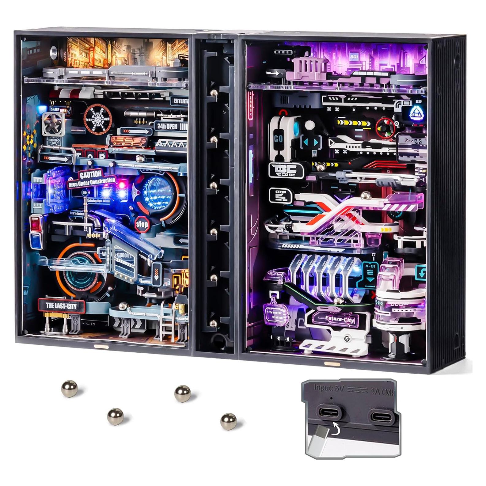 Kit de Rompecabezas 3D ROBOTIME MRX01 con LED - Ciudad Futuro