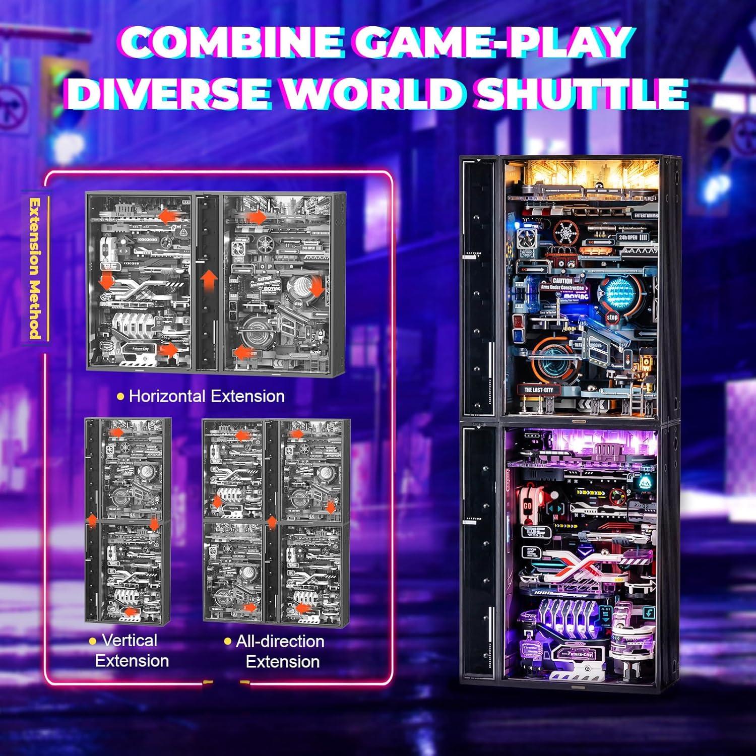 Kit de Rompecabezas 3D ROBOTIME MRX01 con LED - Ciudad Futuro