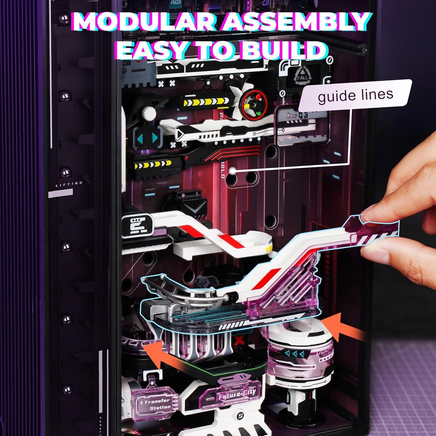 Kit de Rompecabezas 3D ROBOTIME MRX01 con LED - Ciudad Futuro