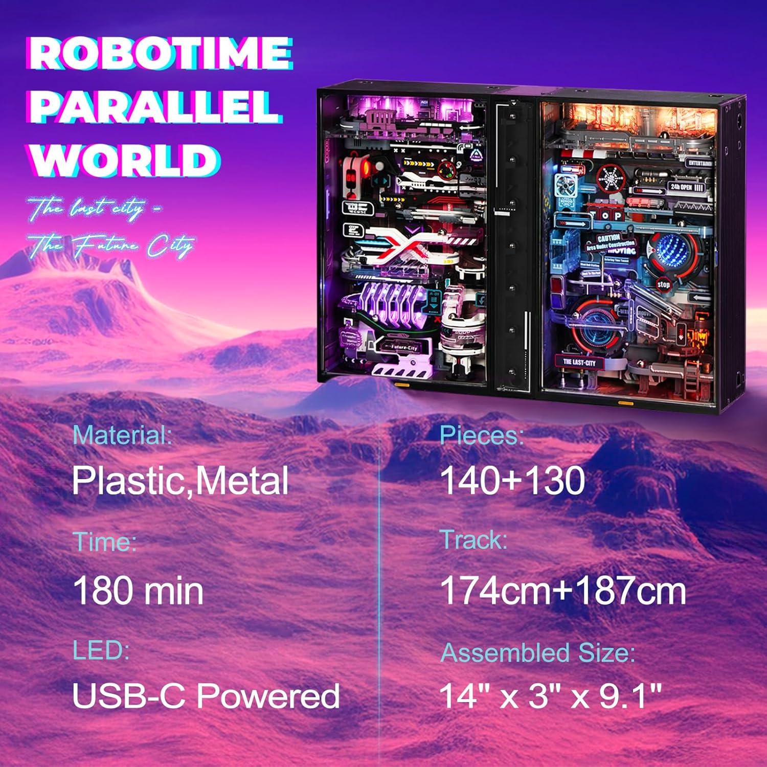 Kit de Rompecabezas 3D ROBOTIME MRX01 con LED - Ciudad Futuro