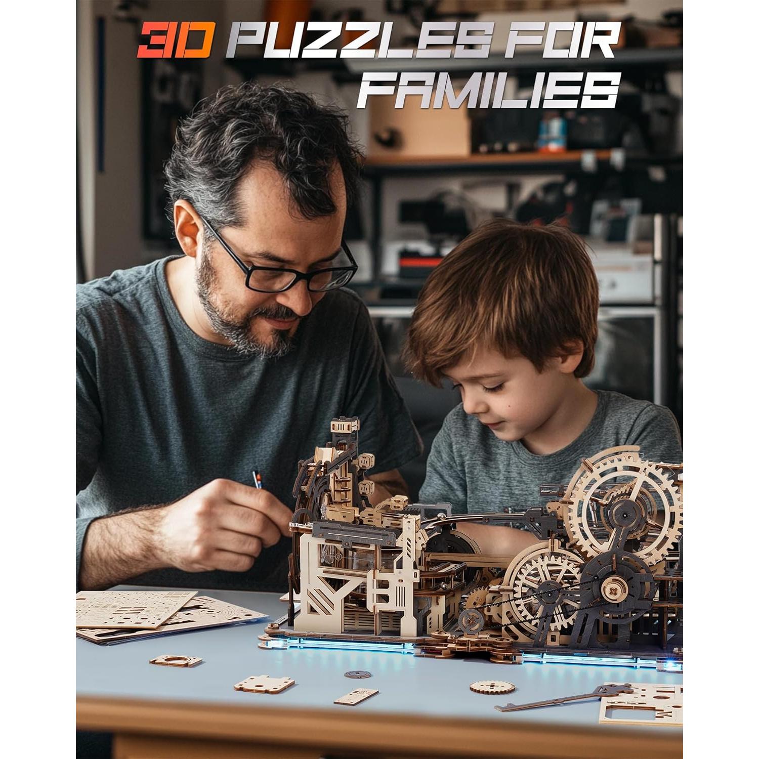 Rompecabezas 3D Wowood - Set Carreras de Canicas 3.85 kg