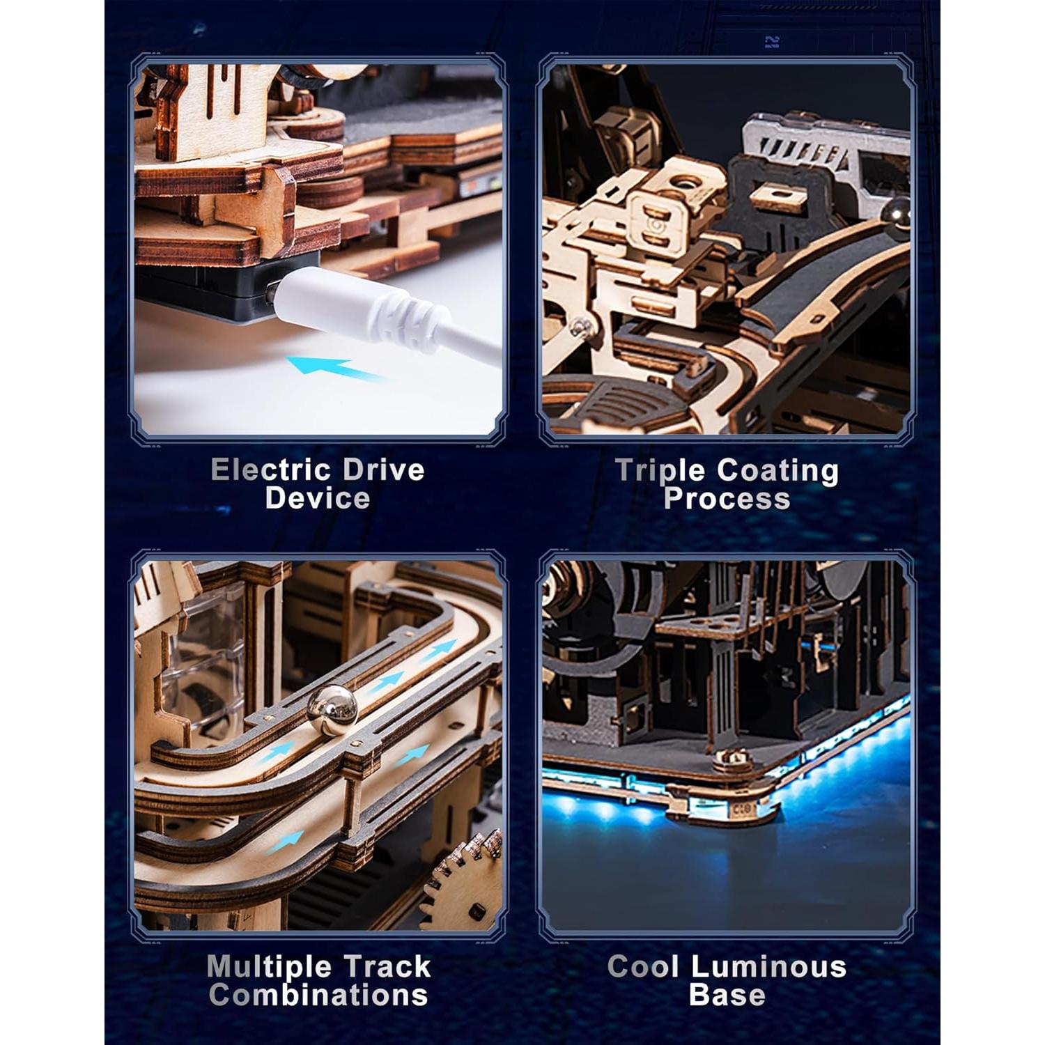 Rompecabezas 3D Wowood - Set Carreras de Canicas 3.85 kg